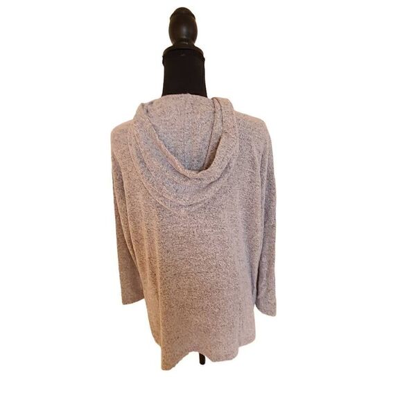 Lou & Grey Soft Gray Pull-Over Hoodie Sweatshirt Sweater XS - Picture 3 of 12